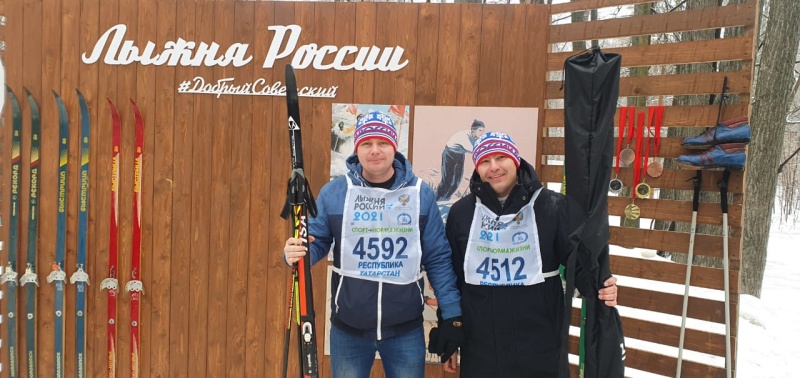 Пожарные и спасатели Татарстана приняли активное участие в массовой лыжной гонке