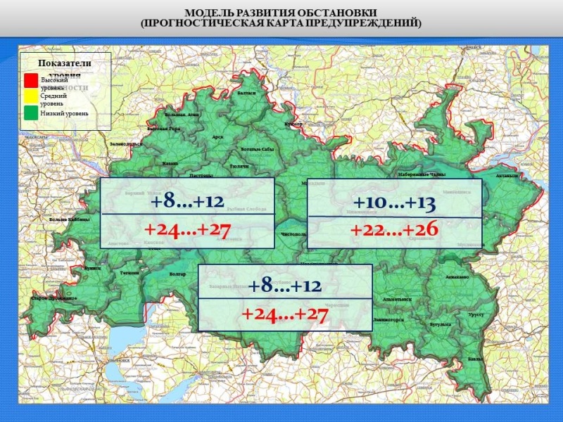 Ежедневный оперативный прогноз возникновения и развития чрезвычайных ситуаций на территории Республики Татарстан на 06.07.2021 г.