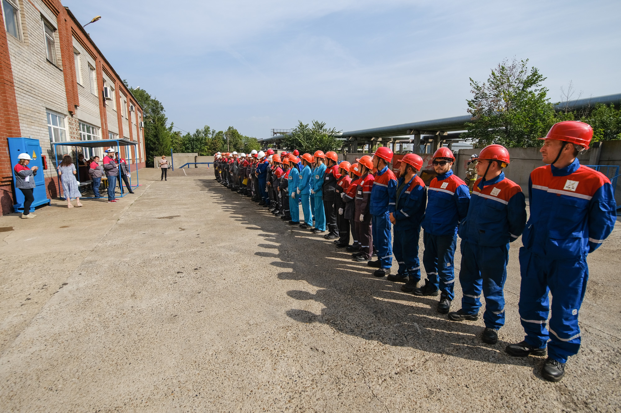 Пожарная эстафета энергетиков структурных подразделений филиала АО «ТГК-16»  - «Нижнекамская ТЭЦ (ПТК-1)» - Новости - Главное управление МЧС России по  Республике Татарстан