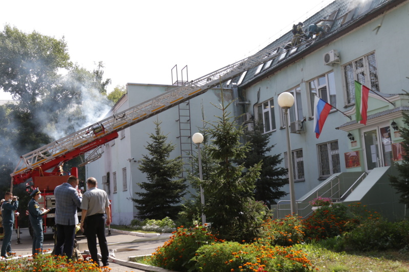 Условный пожар потушили в Кировском районном суде