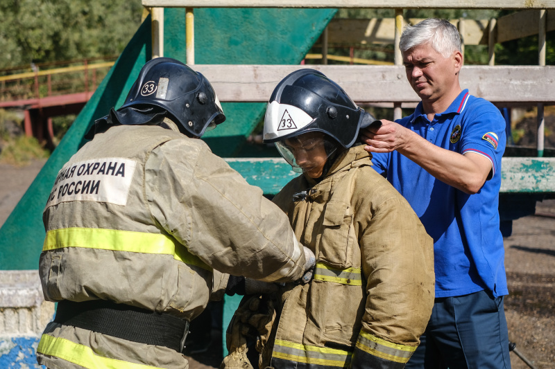 Нижнекамские пожарные на «Острове Мужества»