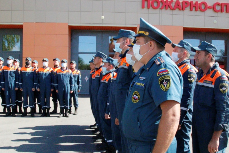 Встреча татарстанских пожарных из командировки в Мордовию