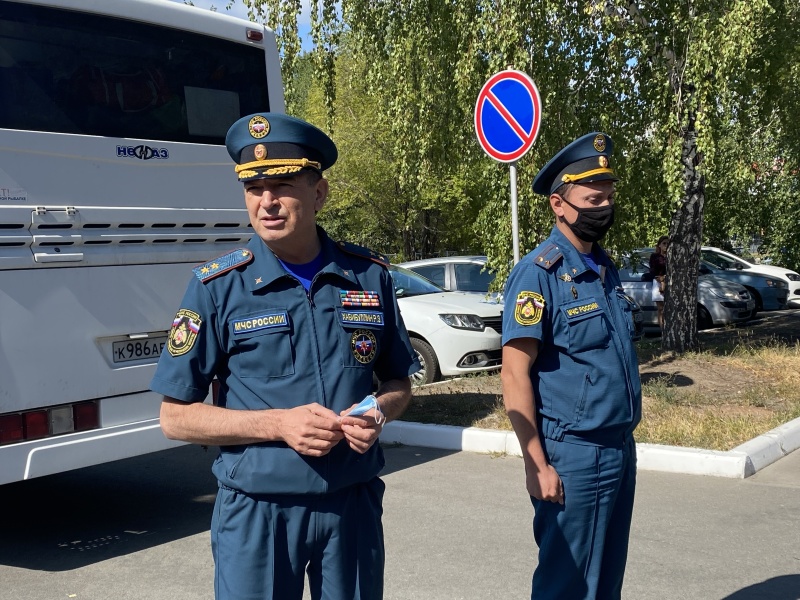 Встреча татарстанских пожарных из командировки в Мордовию