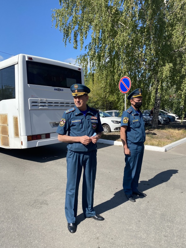 Встреча татарстанских пожарных из командировки в Мордовию