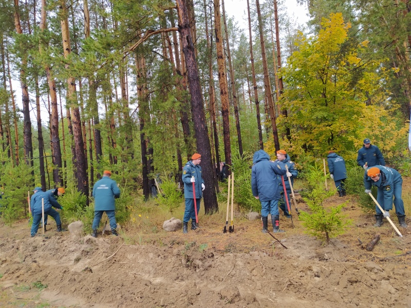 Казанские пожарные приняли участие в экологической акции «Зелёная Россия»