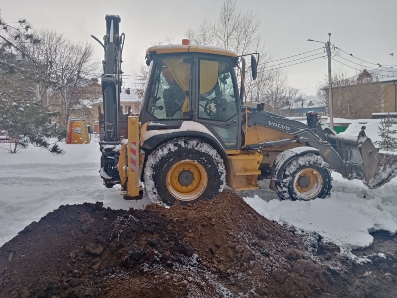 Аварийное отключение теплоснабжения в результате порыва трубопровода в Альметьевском МР Республики Татарстан