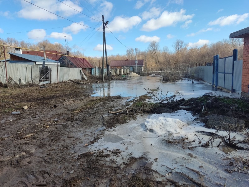 Подтопление приусадебных участков в Высокогорском МР