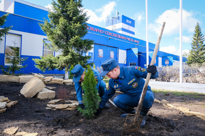 ЭКОВЕСНА2022: нижнекамские пожарные приняли активное участие в республиканской природоохранной акции