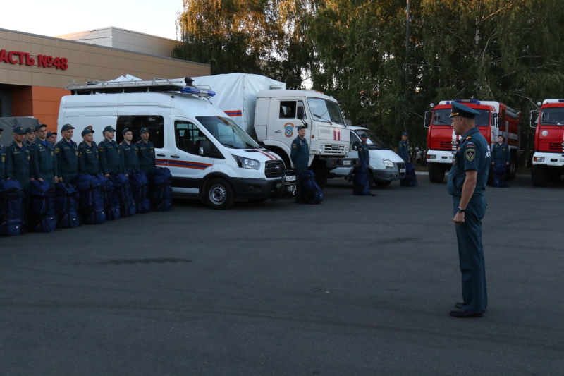 Татарстанские пожарные отправились в Нижегородскую область для усиления группировки МЧС России в борьбе с природными пожарами