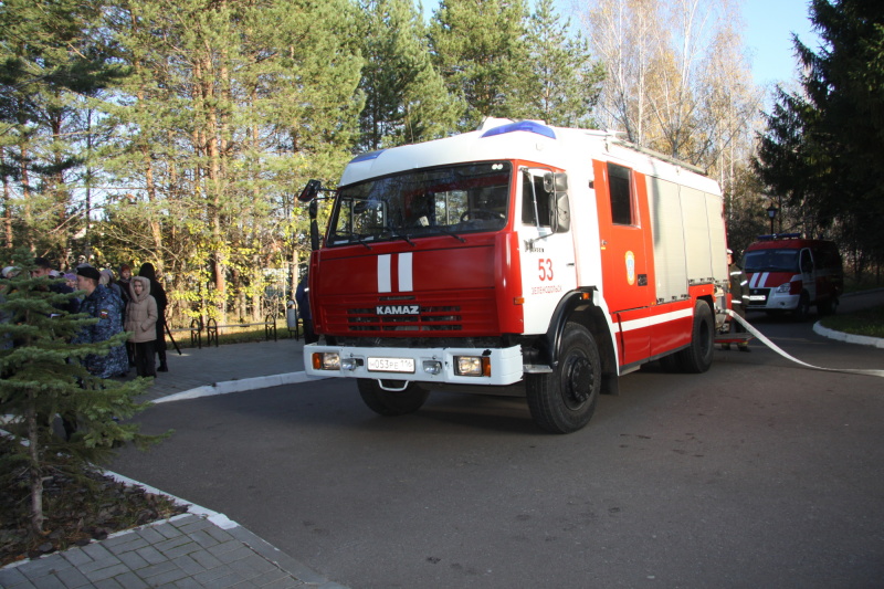 Зеленодольские пожарные провели практическую тренировку в здании городского суда