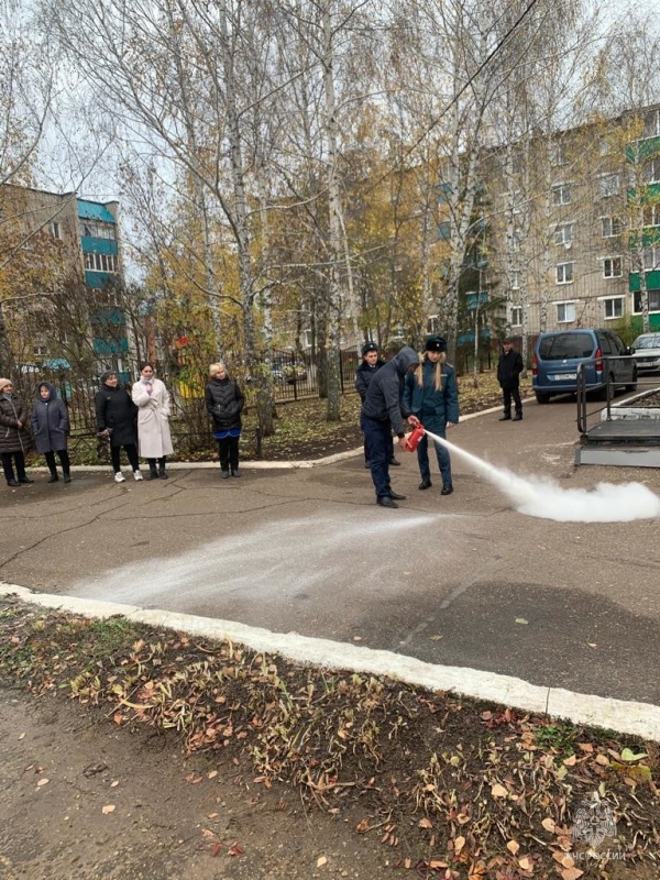 Пожарные учения в центре занятости и обслуживания населения