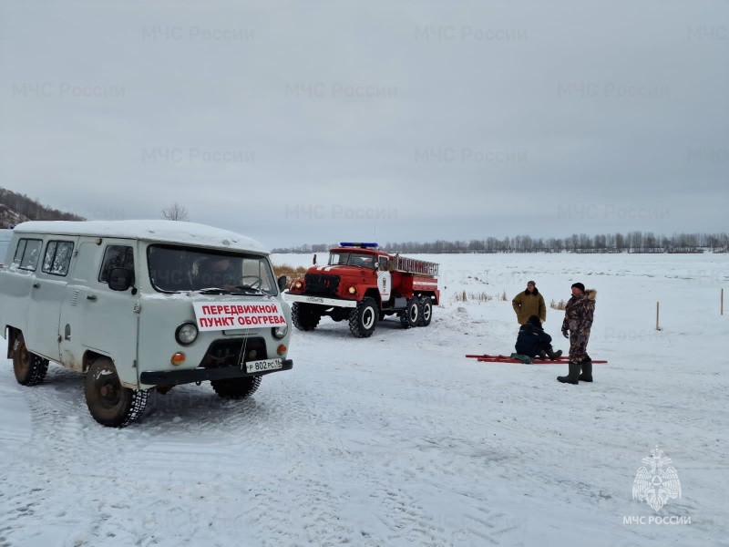 Открыта ледовая переправа через Каму по маршруту «село Покровское – поселок Красный Ключ»