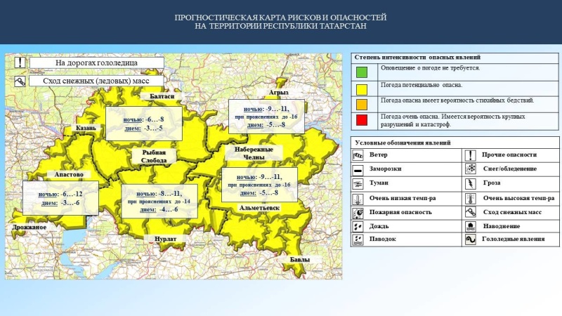 Ежедневный оперативный прогноз возникновения и развития чрезвычайных ситуаций на территории Республики Татарстан на 04.02.2023 г. (активная интернет-ссылка на раздел "Оперативная информация" сайта ГУ МЧС России по РТ обязательна).