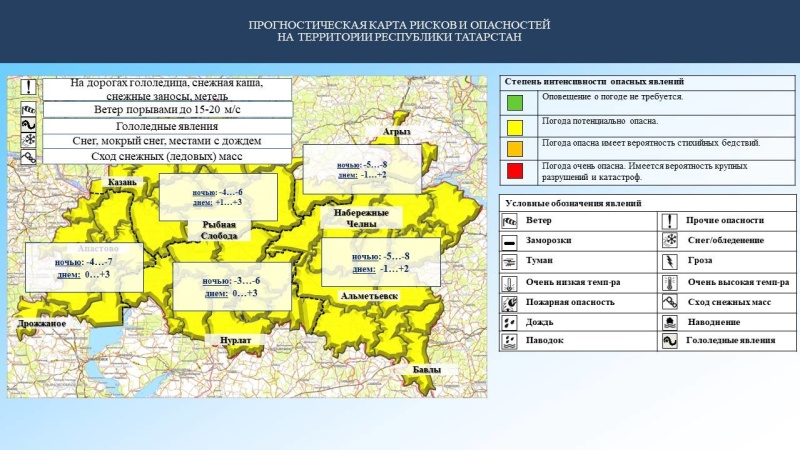 Ежедневный оперативный прогноз возникновения и развития чрезвычайных ситуаций на территории Республики Татарстан на 26.02.2023 г. (активная интернет-ссылка на раздел "Оперативная информация" сайта ГУ МЧС России по РТ обязательна).