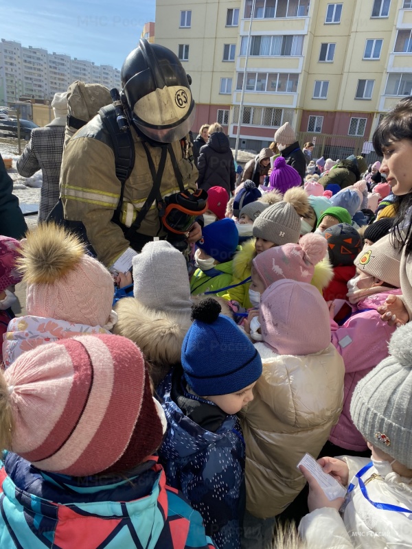 В детском саду прошла пожарная учебная эвакуация