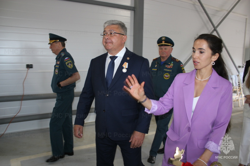 В Зеленодольском районе торжественно открыто первое пожарное депо, специально построенное для пожарных добровольцев