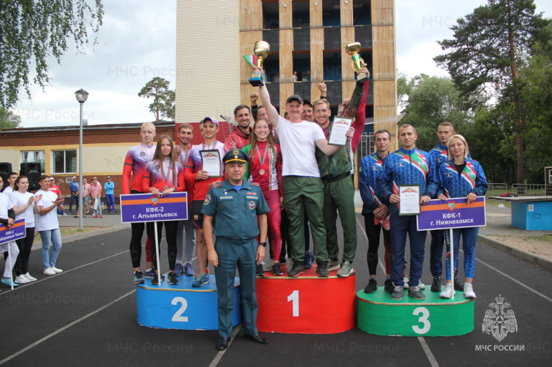 Победителями летнего республиканского Чемпионата пожарно-спасательного спорта стал коллектив физической культуры №7