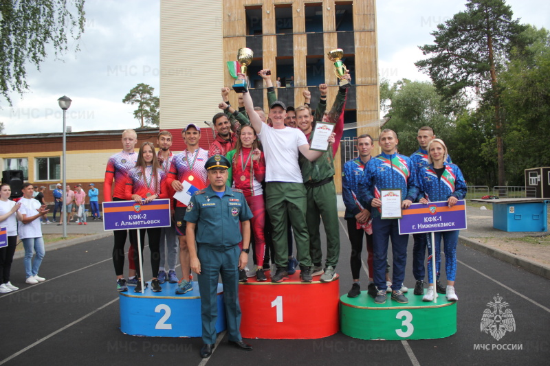 Победителями летнего республиканского Чемпионата пожарно-спасательного спорта стал коллектив физической культуры №7