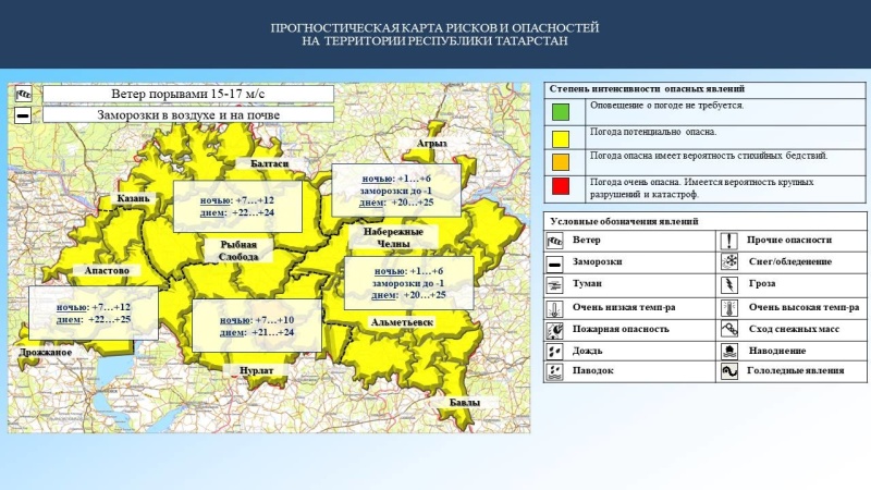 Ежедневный оперативный прогноз возникновения и развития чрезвычайных ситуаций на территории Республики Татарстан на 21.09.2023 г. (активная интернет-ссылка на раздел "Оперативная информация" сайта ГУ МЧС России по РТ обязательна).