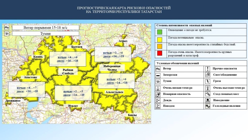 Ежедневный оперативный прогноз возникновения и развития чрезвычайных ситуаций на территории Республики Татарстан на 04.10.2023 г. (активная интернет-ссылка на раздел "Оперативная информация" сайта ГУ МЧС России по РТ обязательна).