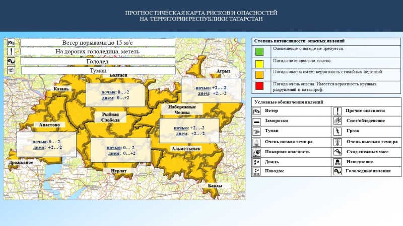 Ежедневный оперативный прогноз возникновения и развития чрезвычайных ситуаций на территории Республики Татарстан на 30.10.2023 г. (активная интернет-ссылка на раздел "Оперативная информация" сайта ГУ МЧС России по РТ обязательна).
