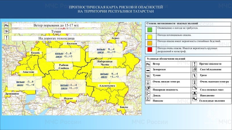 Ежедневный оперативный прогноз возникновения и развития чрезвычайных ситуаций на территории Республики Татарстан на 12.11.2023 г. (активная интернет-ссылка на раздел "Оперативная информация" сайта ГУ МЧС России по РТ обязательна).