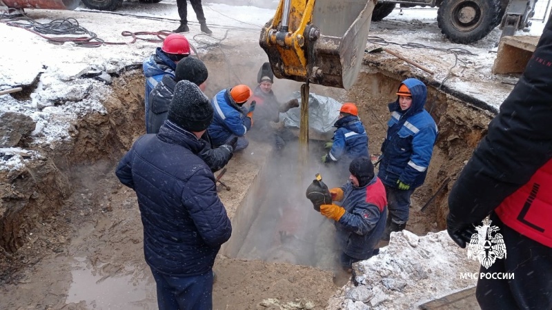 Аварийное отключение теплоснабжения в городе Казань Республики Татарстан  (активная интернет-ссылка на раздел "Оперативная информация" сайта ГУ МЧС России по РТ обязательна!)