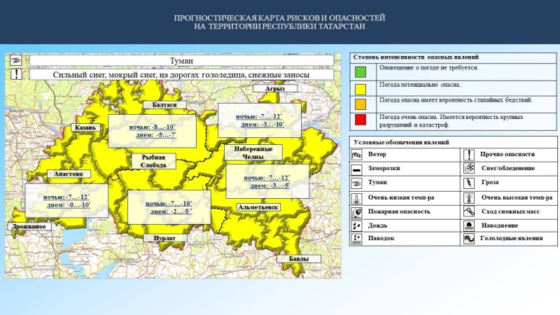 Ежедневный оперативный прогноз возникновения и развития чрезвычайных ситуаций на территории Республики Татарстан на 30.12.2023 г. (активная интернет-ссылка на раздел "Оперативная информация" сайта ГУ МЧС России по РТ обязательна)