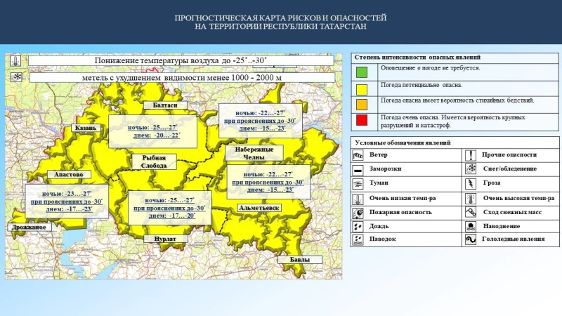 Ежедневный оперативный прогноз возникновения и развития чрезвычайных ситуаций на территории Республики Татарстан на 02.01.2024 г. (активная интернет-ссылка на раздел "Оперативная информация" сайта ГУ МЧС России по РТ обязательна)