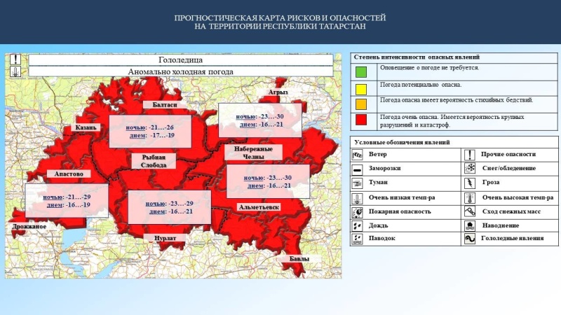 Ежедневный оперативный прогноз возникновения и развития чрезвычайных ситуаций на территории Республики Татарстан на 06.01.2024 г. (активная интернет-ссылка на раздел "Оперативная информация" сайта ГУ МЧС России по РТ обязательна)
