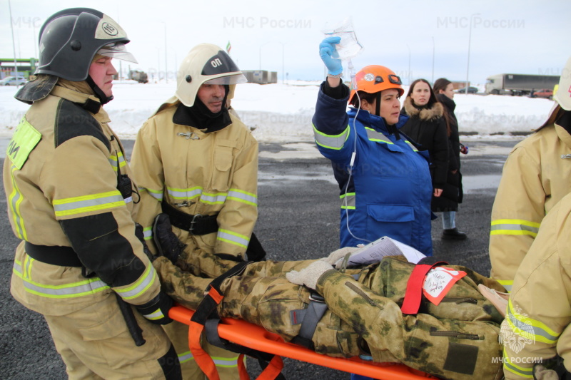 МЧС России проверило трассу М-12 на безопасность