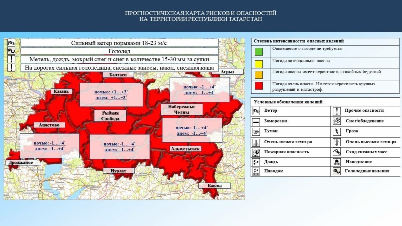 Ежедневный оперативный прогноз возникновения и развития чрезвычайных ситуаций на территории Республики Татарстан на 27.03.2024 г. (активная интернет-ссылка на раздел "Оперативная информация" сайта ГУ МЧС России по РТ обязательна)