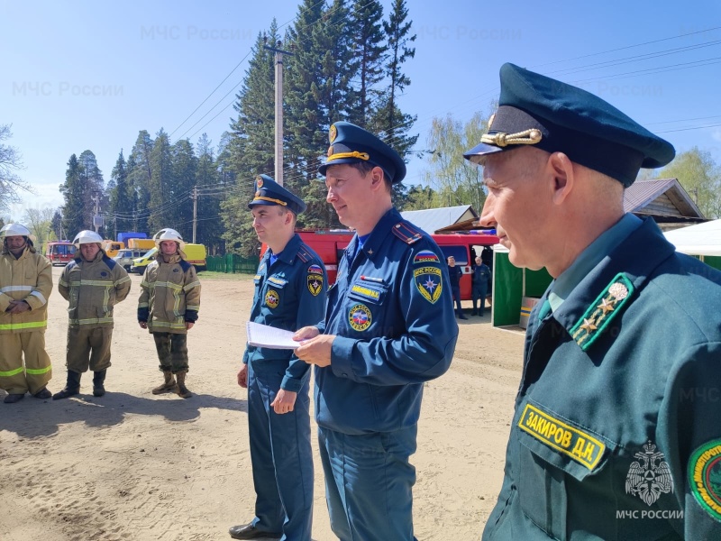 В Зеленодольском лесничестве провели республиканские пожарно-тактические учения