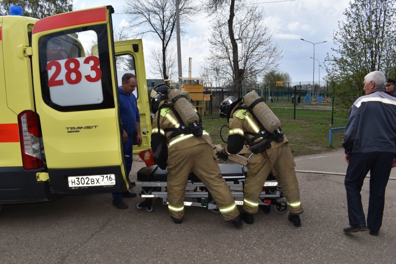 В первой школе Алексеевского прошли пожарно-тактические учения