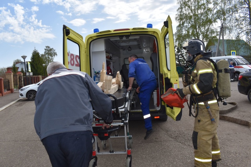 В первой школе Алексеевского прошли пожарно-тактические учения