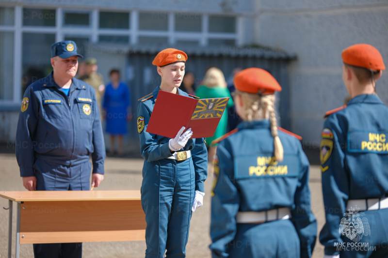 Практиканты нижнекамского отряда  приняли участие в ритуале торжественного обещания верности выбранной профессии