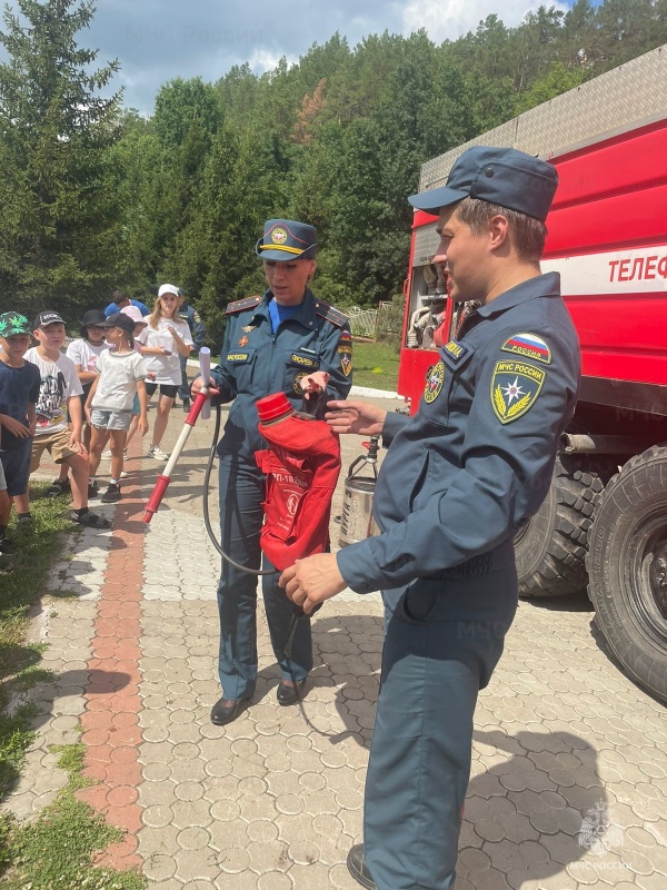 В Заинском районе прошел еще один полезный урок для детворы