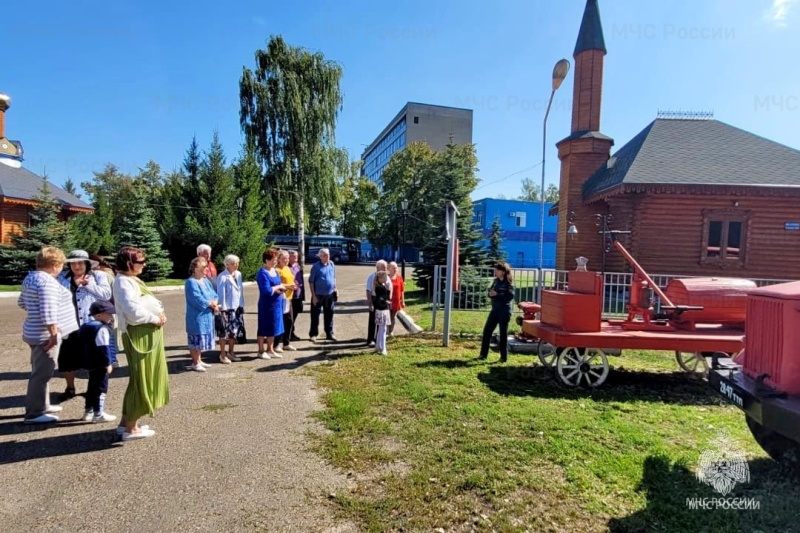 Музей пожарной охраны посетили активисты  Совета ветеранов Зеленодольска