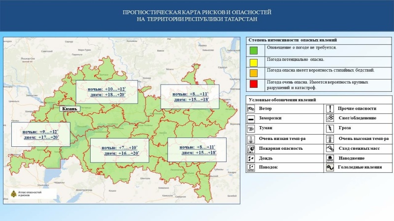 Ежедневный оперативный прогноз возникновения и развития чрезвычайных ситуаций на территории Республики Татарстан на 21.09.2024 г. (активная интернет-ссылка на раздел "Оперативная информация" сайта ГУ МЧС России по РТ обязательна)