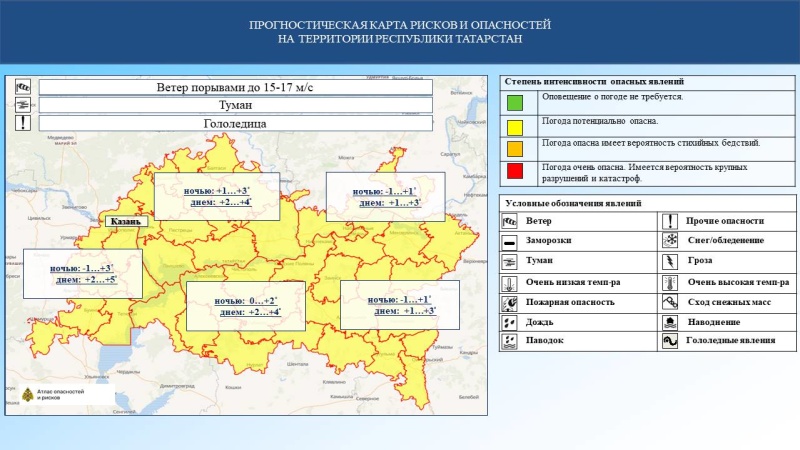 Ежедневный оперативный прогноз возникновения и развития чрезвычайных ситуаций на территории Республики Татарстан на 18.11.2024 г. (активная интернет-ссылка на раздел "Оперативная информация" сайта ГУ МЧС России по РТ обязательна)